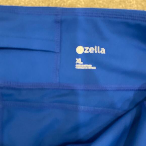 Zella Royal Blue Reflective Athletic Ankle Length Leggings SPF 50 Size XL - Picture 4 of 5